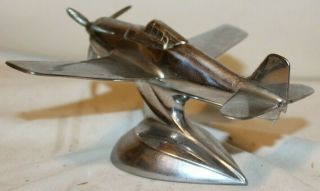 Vintage WWII Grumman F6F Hellcat AIRPLANE CHROME METAL CIGARETTE LIGHTER 5