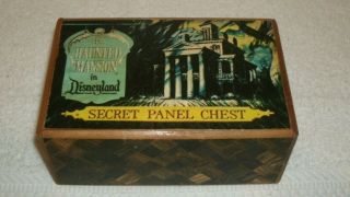 Walt Disney World The Haunted Mansion Vintage Wooden Secret Panel Chest Box