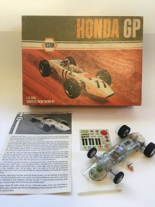 Testor Vintage Honda Gp 1/24 Slot Car,  Box And Instructions