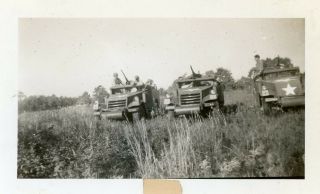 Org Wwii Photo: American Armored Scout Cars In The Field