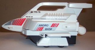 Vintage 1985 Blue - Box Andro Base Space Shuttle Carry Case Go - Bots Transformers 5