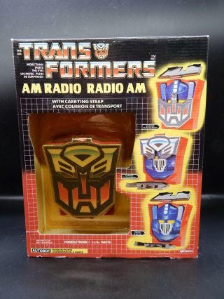 Mib Vintage Transformers Am Radio Toy Optimus Prime G1 Nasta Rad