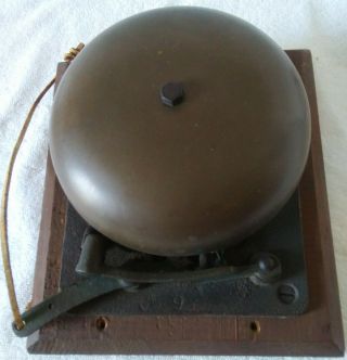 Vintage 6 1/2 " Brass? Boxing Ring Bell,  Ring Side Bell