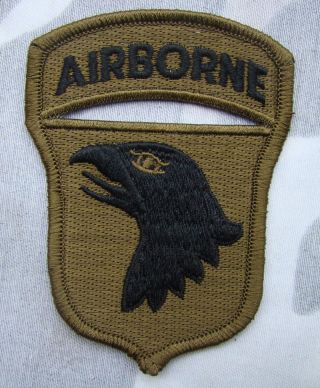 Wwii - Us - Army - 101st - Airborne - Division - Paratrooper - Shoulder - Green - Patch - 2254