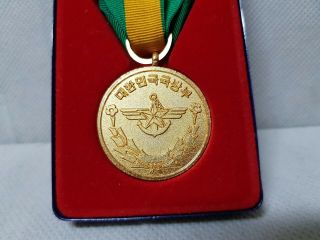 RARE ROK ARMY PKO Overseas Peacekeeping MEDAL Ribbon ORDER Insignia Badge Korea 5