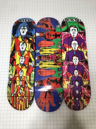 Rare 2019 Supreme X Gilbert & George Skateboard Deck Complete Set Of 3