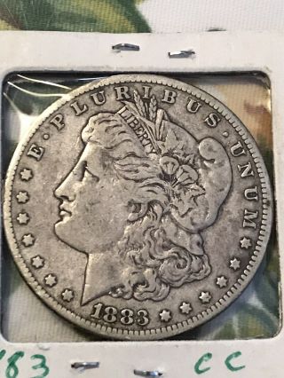1883 - Cc Morgan Silver Dollar Coin Rare Date