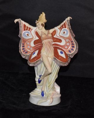 Rare Royal Doulton Figurine - The Peacock - Prestige Butterfly Ladies - Hn4846