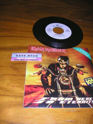 Iron Maiden - Kate Bush Extremely Rare 7 " Promo 45 In Special Radio Sleeve