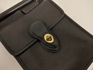 Vintage COACH 9930 Murphy Willis Black Leather Crossbody Shoulder Bag - USA Made 4