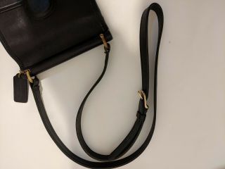 Vintage COACH 9930 Murphy Willis Black Leather Crossbody Shoulder Bag - USA Made 5