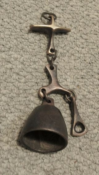 Vintage Richard Fisher US Bells Wind Chime Bronze Bell Hanging Art Sculpture 2