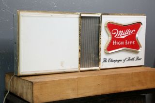 1960s Miller High Life Champagne of Bottle Beer Lighted Sign vintage advertising 2