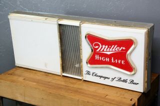 1960s Miller High Life Champagne of Bottle Beer Lighted Sign vintage advertising 4