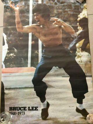 Vintage 70s Bruce Lee Poster