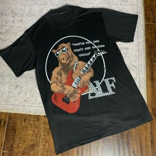 Vintage 80s Alf “you’re The One Who’s Out Of This World” Black Vtg Tee
