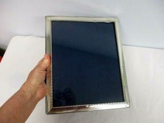 Vintage R.  Carr 925 Sterling Silver Standing Picture Frame For 8 " X 10 " Picture