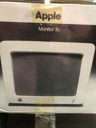 Vintage Apple Iic Monitor In Box; Missing Power Cord