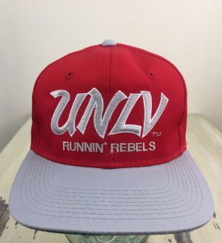 Unlv Runnin Rebels - Nwot Vtg 90s Snapback Sports Specialties Hat,  & Unworn