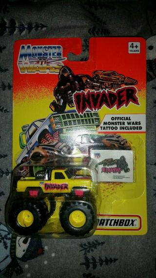 Matchbox Monster Wars Invader Monster Truck Vintage Monster Jam