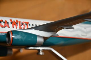 Vintage 1/100 Scale PacMin America West Airbus A318 Desktop Airplane Model 7