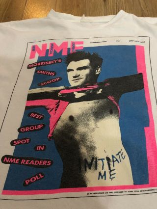 Rare Morrissey Marr The Smiths Nme Vintage Collectors T - Shirt Xl 46 Inch