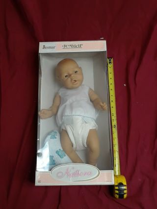 Rare Jesmar Newborn Baby Girl Anatomically Correct Soft Vinyl Natiora 19 " Vtg