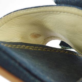 Authentic CHANEL Camellia Sandals Shoes Denim Italy Vintage 36 1/2 AK32886 8