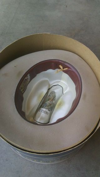 Vintage Stetson Cowboy Hat With Box 7 1/4