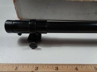 Estate Vintage Wollensak Rochester 4 Power Rifle Scope Telescope Sight 2