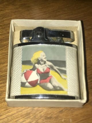 Vintage PAC Japan Lighter - Double Sided Nude Woman - 2