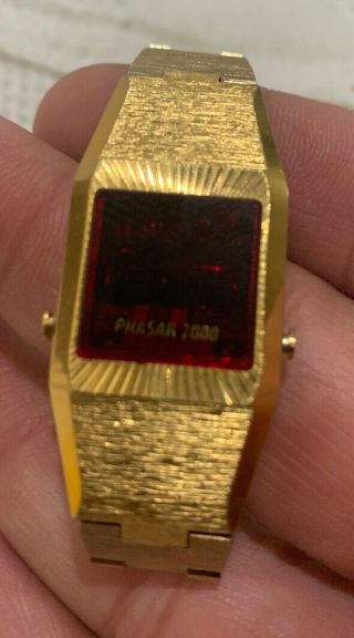 Vintage “PHASAR 2000” Sears Roebuck And Co.  Red Led Watch Japan A6 RARE 5