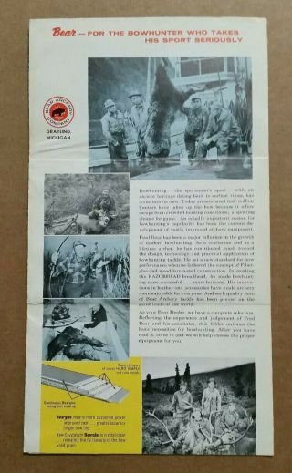 Bear Archery Co.  Grayling,  MI. ,  Sales Brochure,  1950 ' s 5