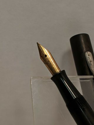 Vintage Waterman ' s Ideal 52 Black Fountain Pen 4