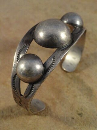 Vintage Pawn Navajo Sterling Silver Cuff Bracelet