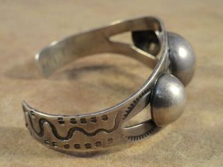 Vintage Pawn Navajo Sterling Silver Cuff Bracelet 3