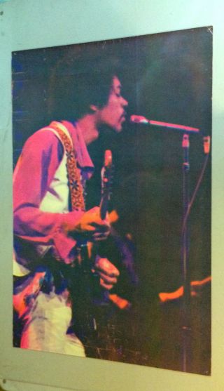 Jimi Hendrix Vintage Blacklight Poster Gemini Rising Garcia Psychedelic 1970