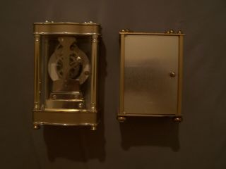 2 Vintage Mantel Desk Clocks A Bulova & Josten Clock Model b1341 Gold Tone 4