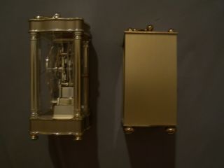 2 Vintage Mantel Desk Clocks A Bulova & Josten Clock Model b1341 Gold Tone 5