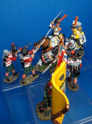 king &country 54mm napoleonic French & Scottish at Waterloo 7 figs2007 RARE 2