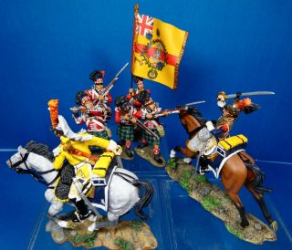 king &country 54mm napoleonic French & Scottish at Waterloo 7 figs2007 RARE 3