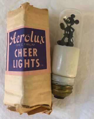 - OLD STOCK & RARE - VINTAGE AEROLUX MICKEY MOUSE BULB IN CARTON 2