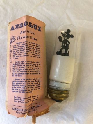 - OLD STOCK & RARE - VINTAGE AEROLUX MICKEY MOUSE BULB IN CARTON 3