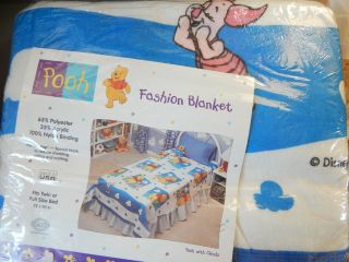 VTG Winnie The Pooh Fashion Blanket for Twin/Full 
