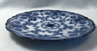 Set of 2 Vintage Conway Semi Porcelain WHARF Pottery FLOW BLUE England 4