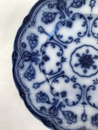 Set of 2 Vintage Conway Semi Porcelain WHARF Pottery FLOW BLUE England 6