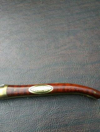 Vintage Laguiole Pocket Knife 440 w/ Sheath & File in 5
