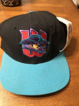 Rare Wichita Wranglers Minor League Baseball Vintage 90s Snapback Hat
