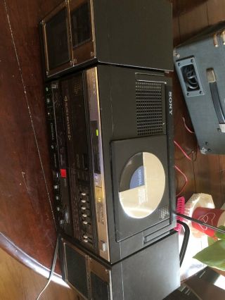 Vintage BoomBox Sony Compact Disc/FM/AM Stereo Cassette - corder CFD - 5 3