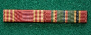 Wwii Us Army / Aaf 3/8 " Two Place Ribbon Bar Europe Good Conduct